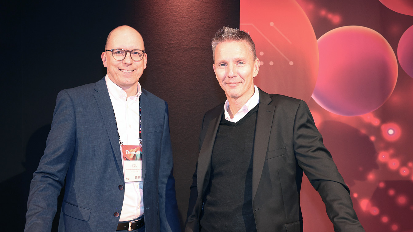 von links: Carsten Höpfner, Geschäftsbereichsleiter Infrastrukturberatung und Dr. Marcus Schröter, Geschäftsbereichsleiter End-2-End Workplace, beide Finanz Informatik Carsten Höpfner, Geschäftsbereichsleiter Infrastrukturberatung und Dr. Marcus Schröter, Geschäftsbereichsleiter End-2-End Workplace, beide Finanz Informatik