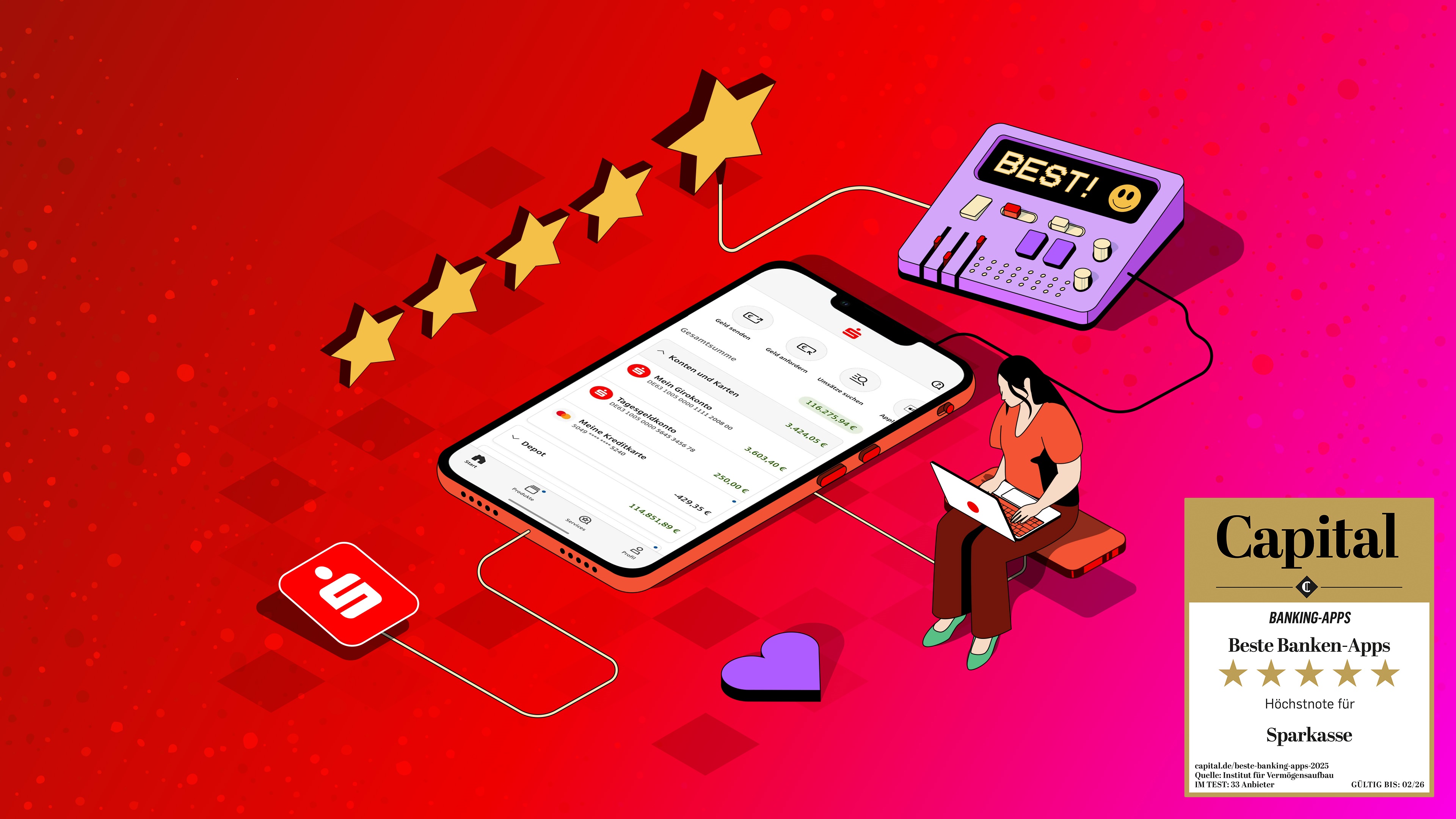 Hattrick für App Sparkasse 2025