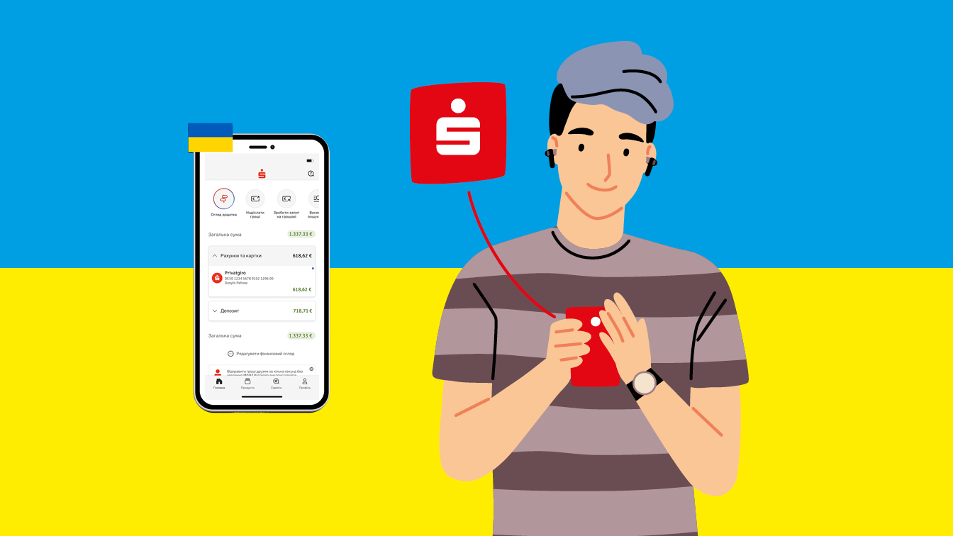 App Sparkasse jetzt auch auf Ukrainisch 